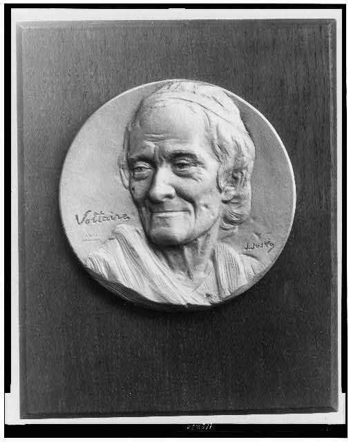 [Voltaire, bust portrait, facing left]