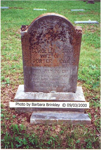 Cordelia Cole Cox - b. 1870