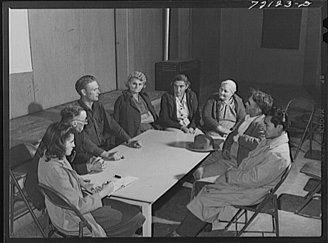 Camp council meeting at FSA (Farm Security...