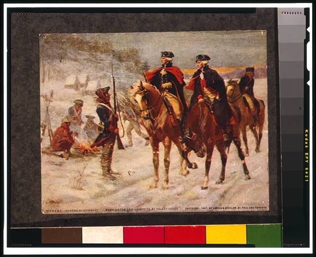 Washington and Lafayette at Valley Forge / painting by...