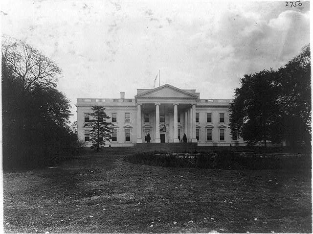 [East(?) Front of the White House]