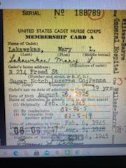 Cadet card