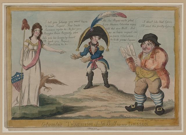 Columbia teaching John Bull his new lesson / S[amuel]...