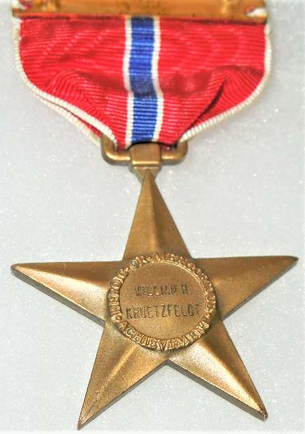 William H. Kruetzfeldt's Bronze Star Medal