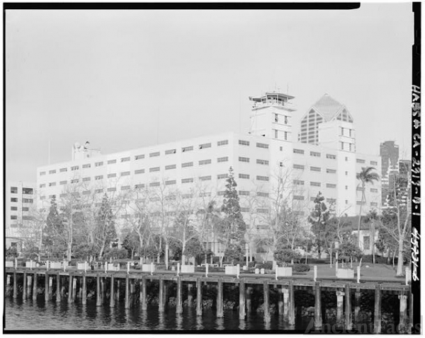 Contextual view of building, camera facing northeast