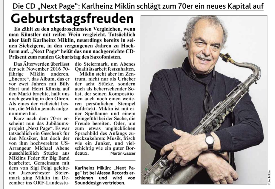 Charlie Miklin Article