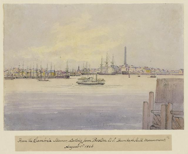 From the Cambria steamer, starting from Boston, U.S....