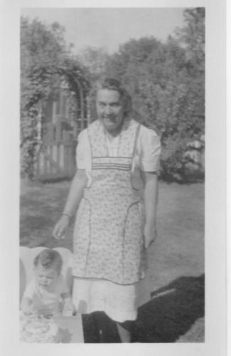 Cecilia (age 1) and Grandmother Lena