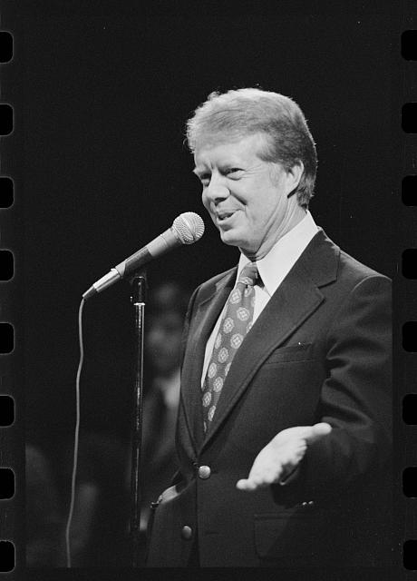 [Jimmy Carter speaking at a Brooklyn College campaign...