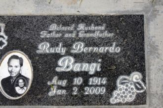 Rudy Bernardo Bangi gravesite
