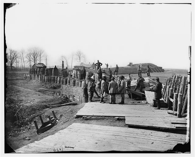 [Manassas, Va. Confederate fortifications, with Federal...