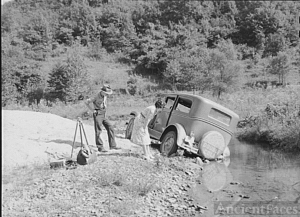 Marion Wolcott 's car in Kentucky