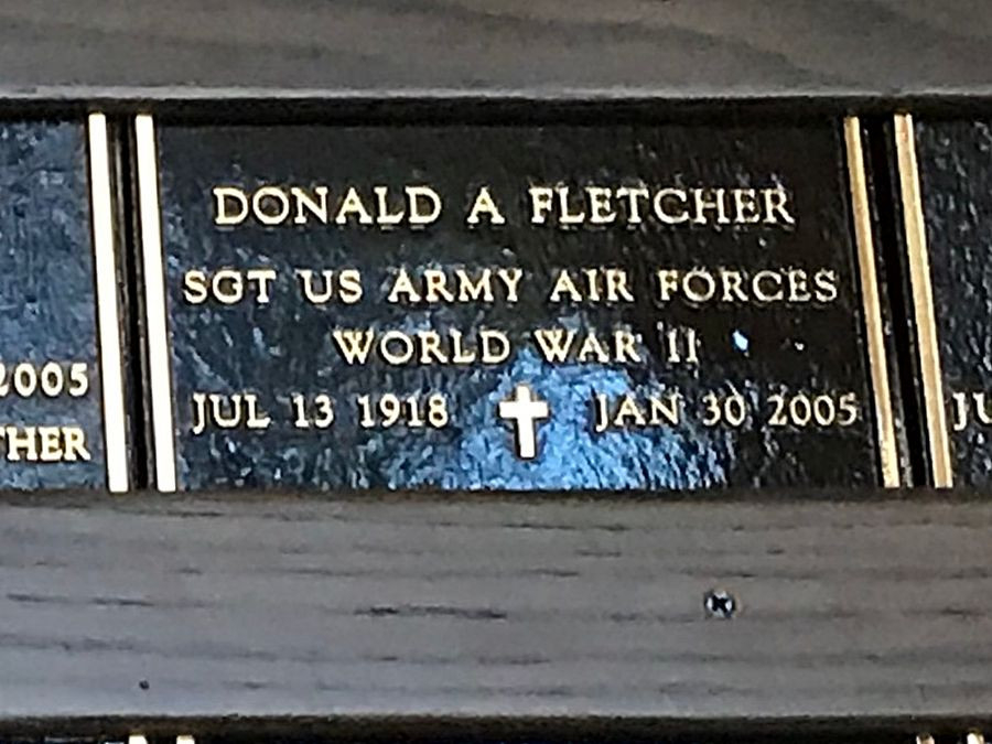 Donald A Fletcher Gravesite