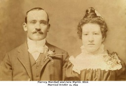 Wedding of Harvey Marshall & Lura Myrtle Allen
