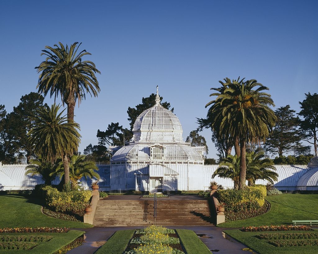 Conservatory of flowers, Golden Gate Park, San Francisco,...