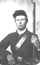 James Richard Bates in Civil War Uniform