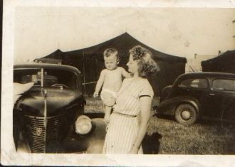 First wife of Felix Charneski with their son