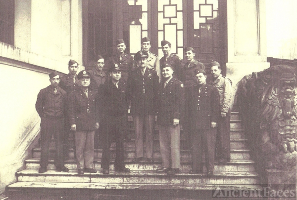 Herbert L Young WWII Group Photo