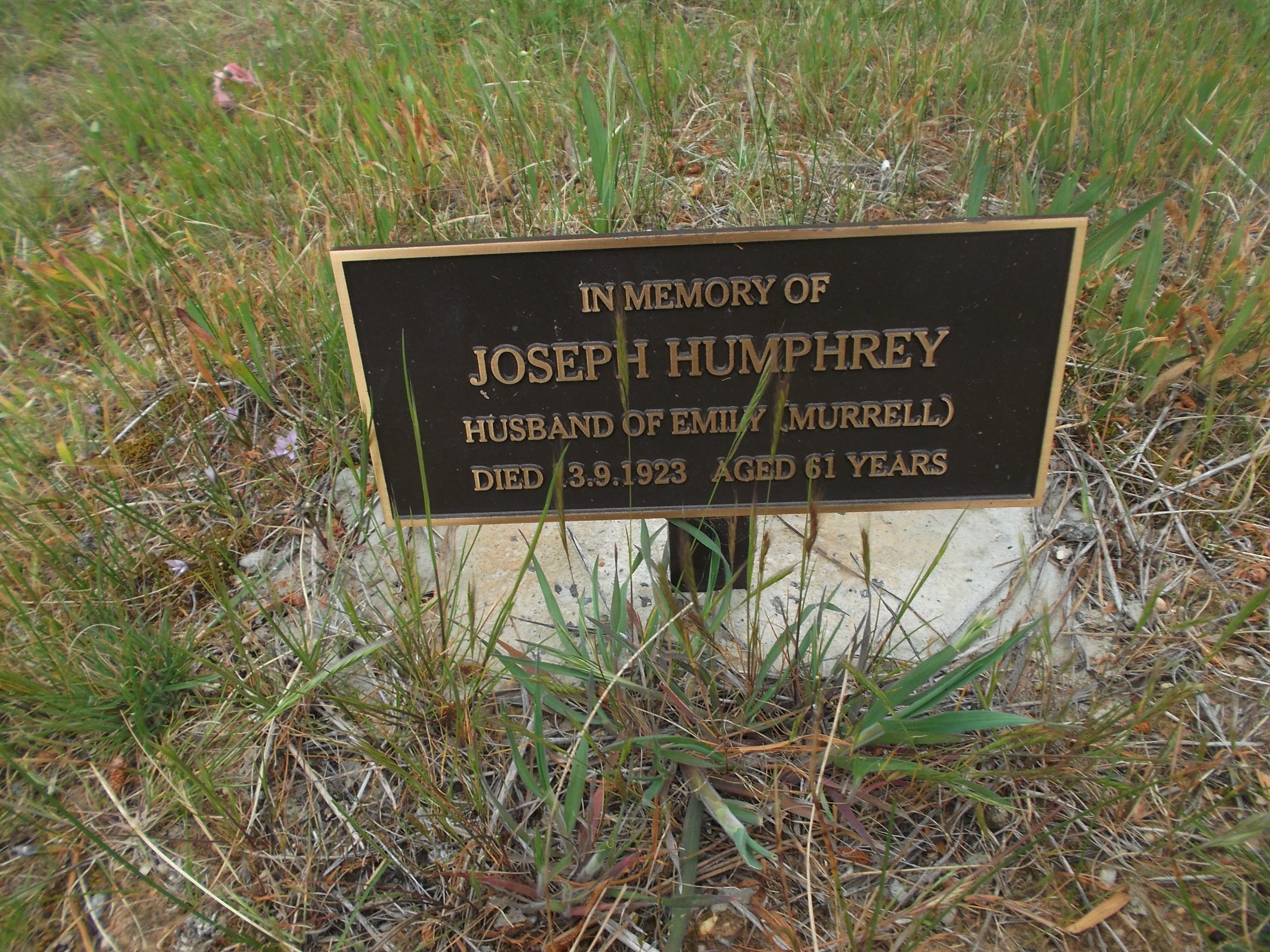 Joseph Humphrey gravesite