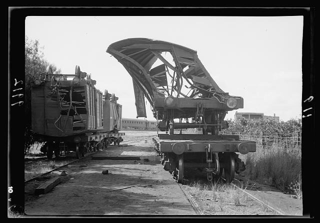 Salvaged rolling stock from R.R. [i.e., railroad]...