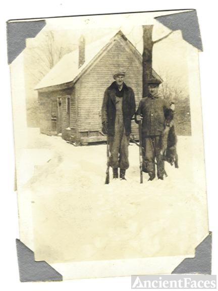 E. V. Moore and Ellis Alley at family home