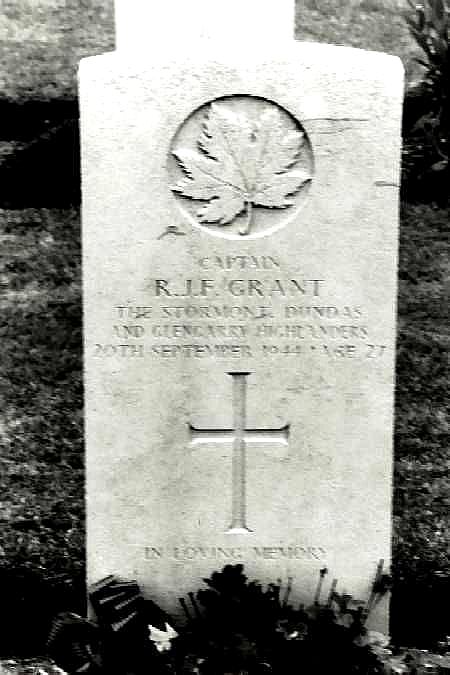 Canadian Soldier- Cptn. Robert "Bob" John F. Grant