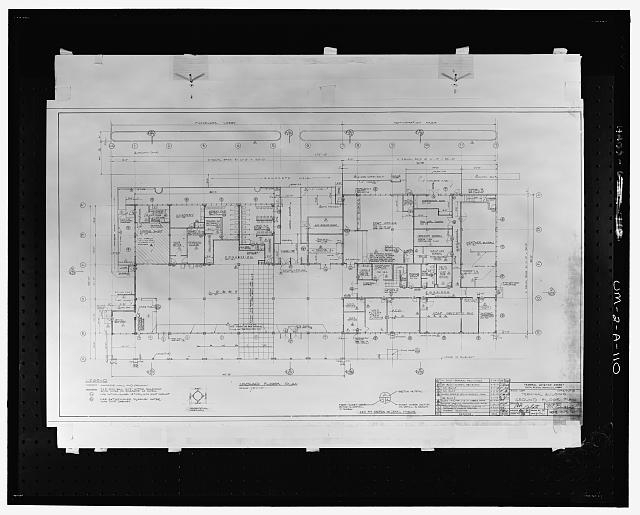 ARCHITECTURAL DRAWING, GROUND FLOOR PLAN DATED 05/15/1961...