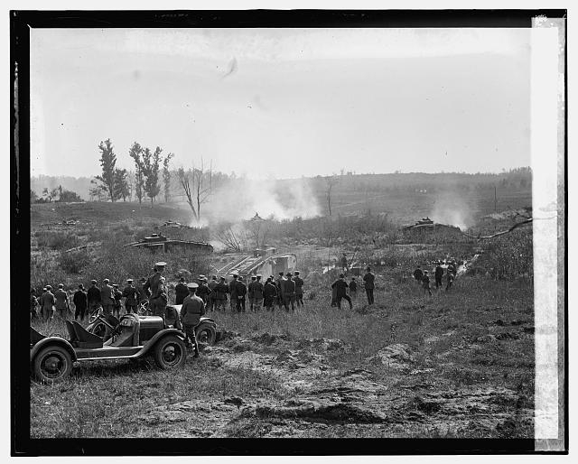 Tank demonstration at Camp Meade, 5/12/25