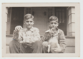 "Jack & Bob & Blondee" Easter 1948 ~ Robert F. Jolin /John Jolin  Family