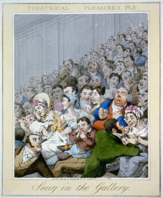 Theatrical pleasures. Pl. 3. Snug in the gallary