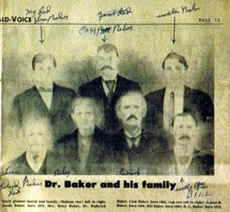 Dr. Baker and his family 