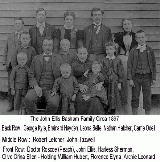John Ellis Basham Family Circa 1897