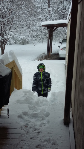 Darren Ray Mason in the snow