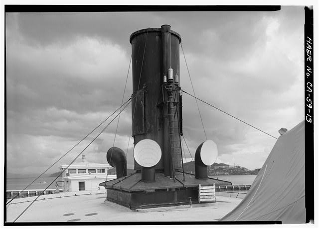 13. Stack with ventilators, after side. - Ferry EUREKA,...