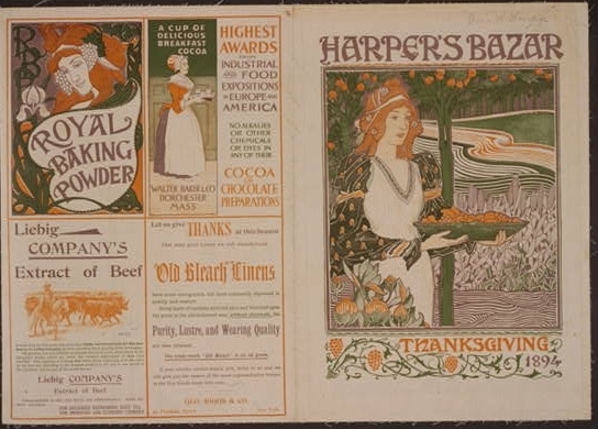 Harper's Bazaar--Thanksgiving 1894 