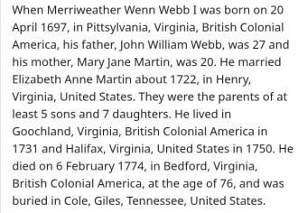 Merriweather Wenn Webb I