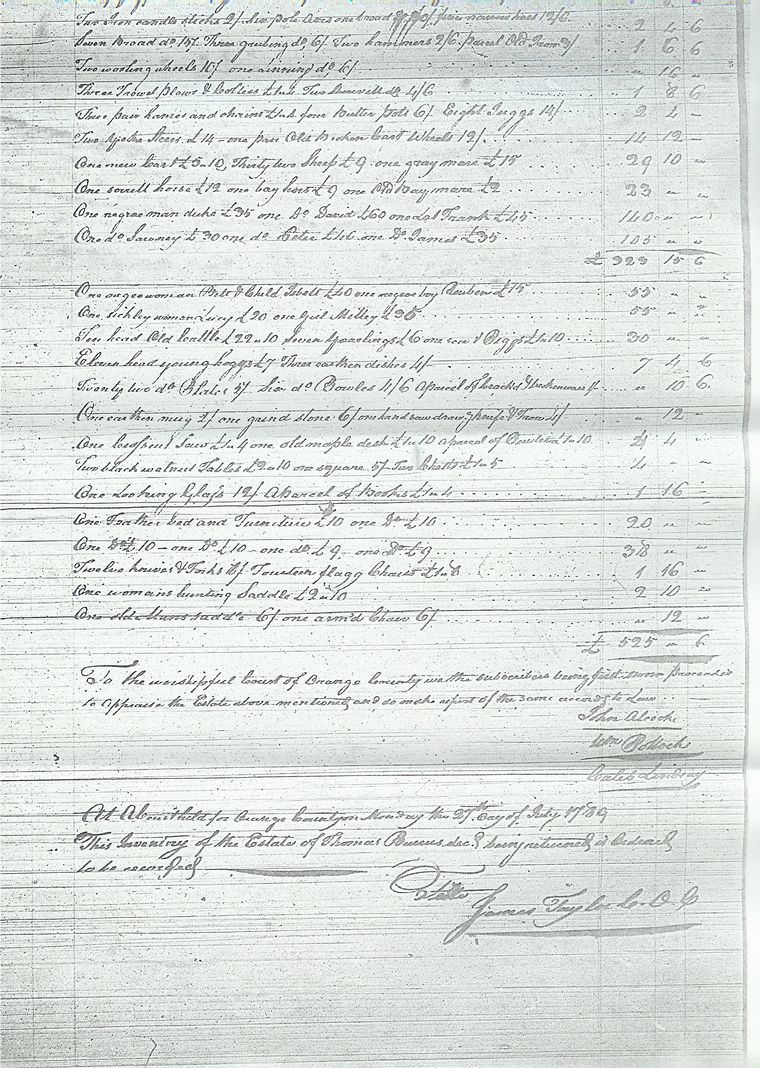 Thomas Burrus -Estate papers # 6