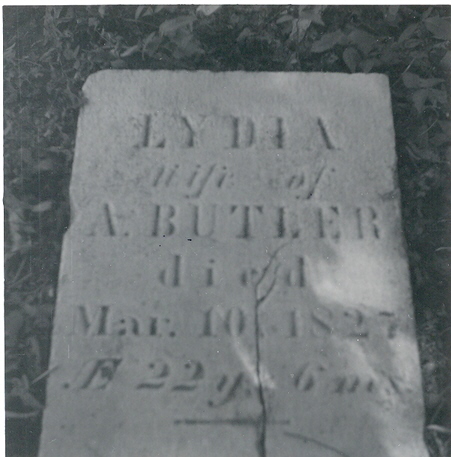 Lydia Benedict gravestone