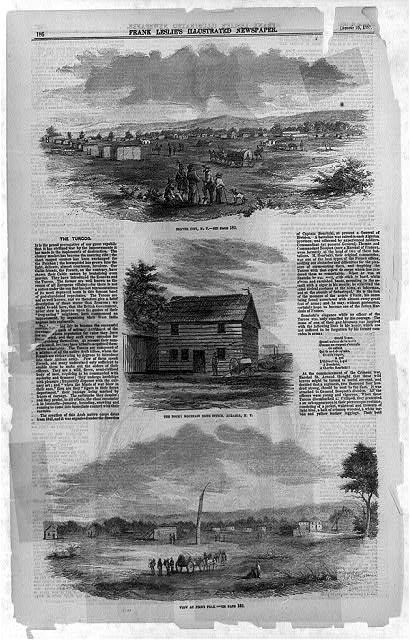 [Three illustrations: Denver City, K.T.; The Rocky...