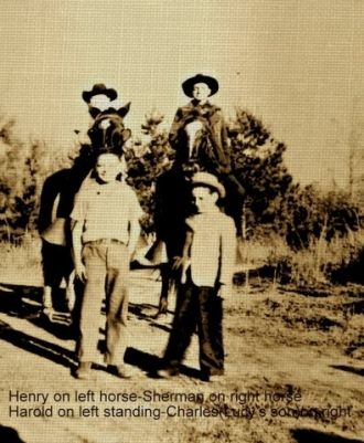 Henry, Sherman, Harold & Charles Burke, Florida 1942