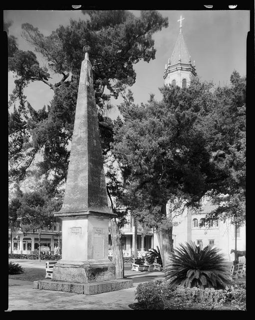 Constitution Monument in Plaza, St. Augustine, St. Johns...