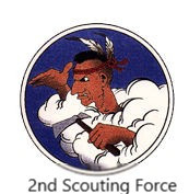 The logo of the 2nd Scouting Force, 8th Air Force, 1944-1945
