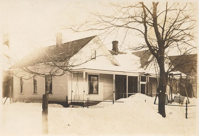 Turner home in the snow