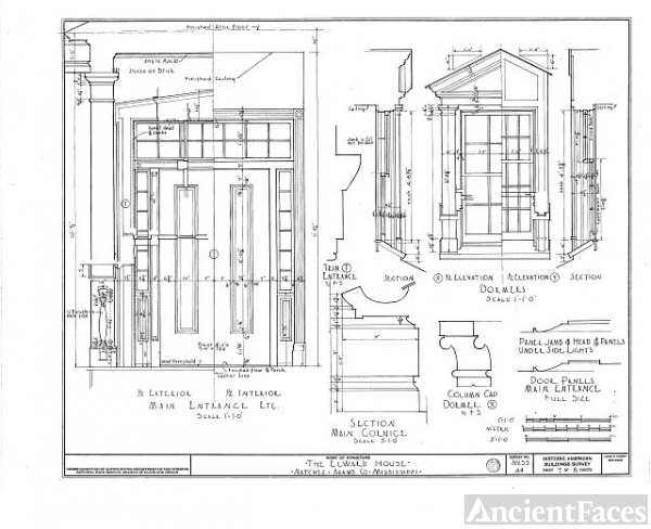 HABS MISS,1-NATCH,16- (sheet 7 of 8) - Elward House, 612...