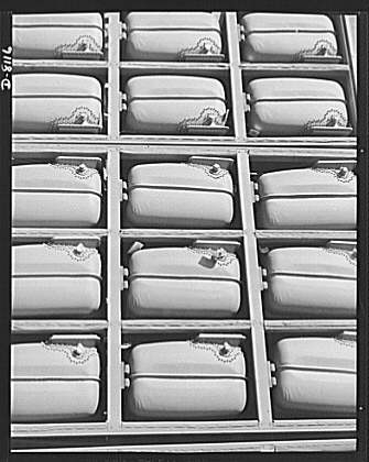Production. C-47 transport planes. Fuel tanks for Douglas...