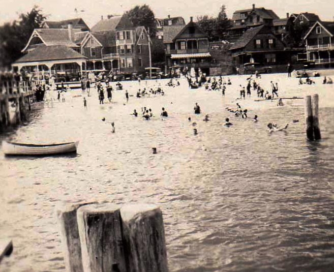Old Beach Scene 1920