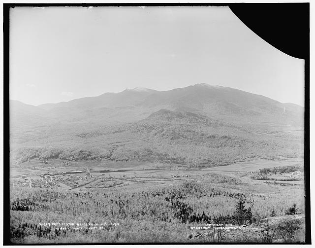 Presidential Range from Mt. Hayes, Gorham, White Mountains