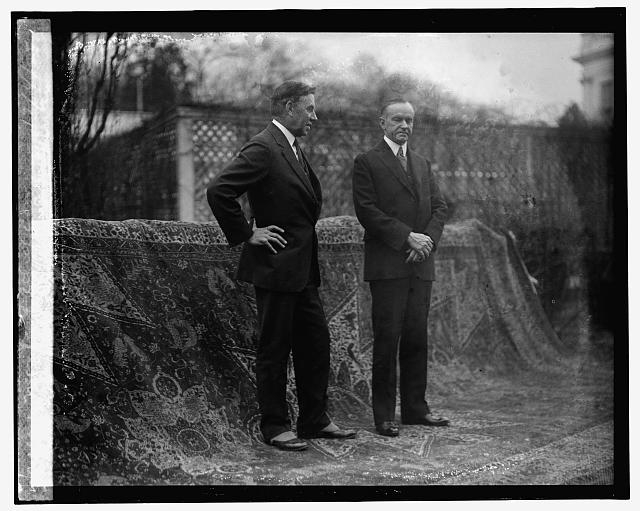 Pres. Coolidge & Dr. J.H. Hinley, Near East Relief Com.,...