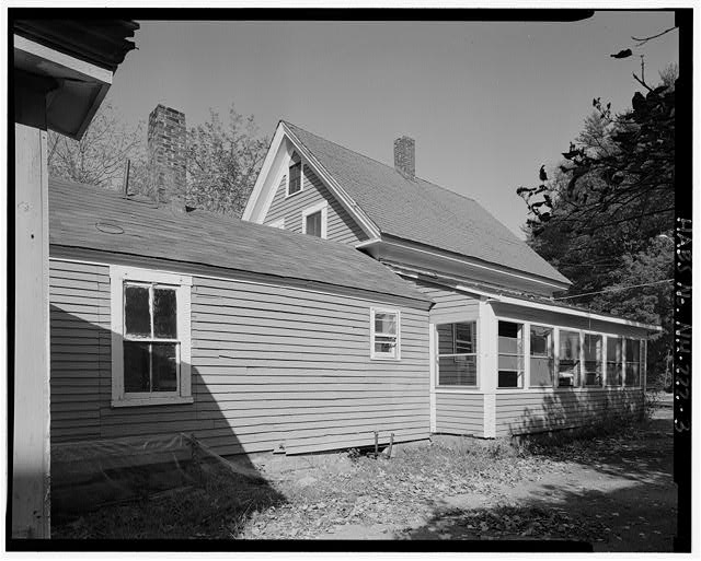 3. East side, including ell and corner of garage. View...