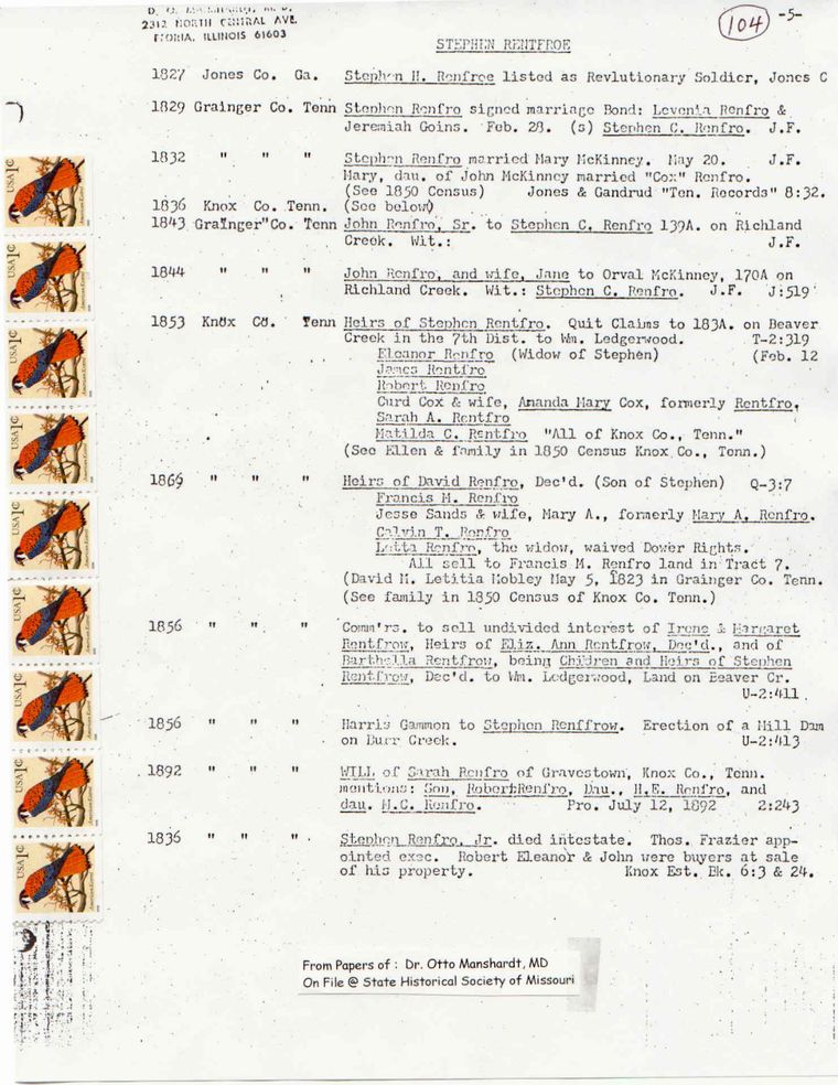 Stephen Renfro - Records - Pg104